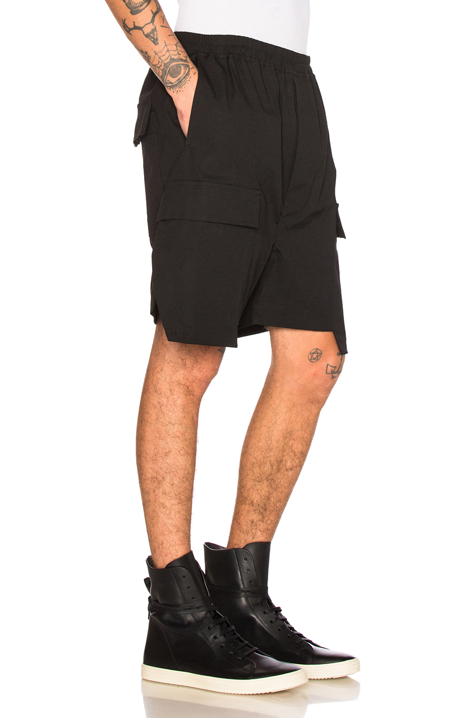 boxers,BOXER 图象3 rick owens drawstring cargo boxers – 黑色